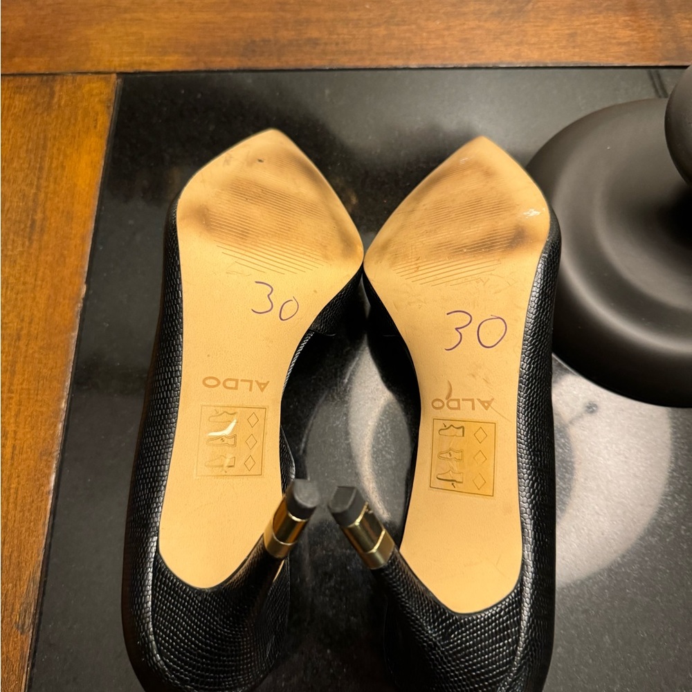 ! ALDO heels Women's Pumps - Black - Size 8 - - Picture 5 of 8
